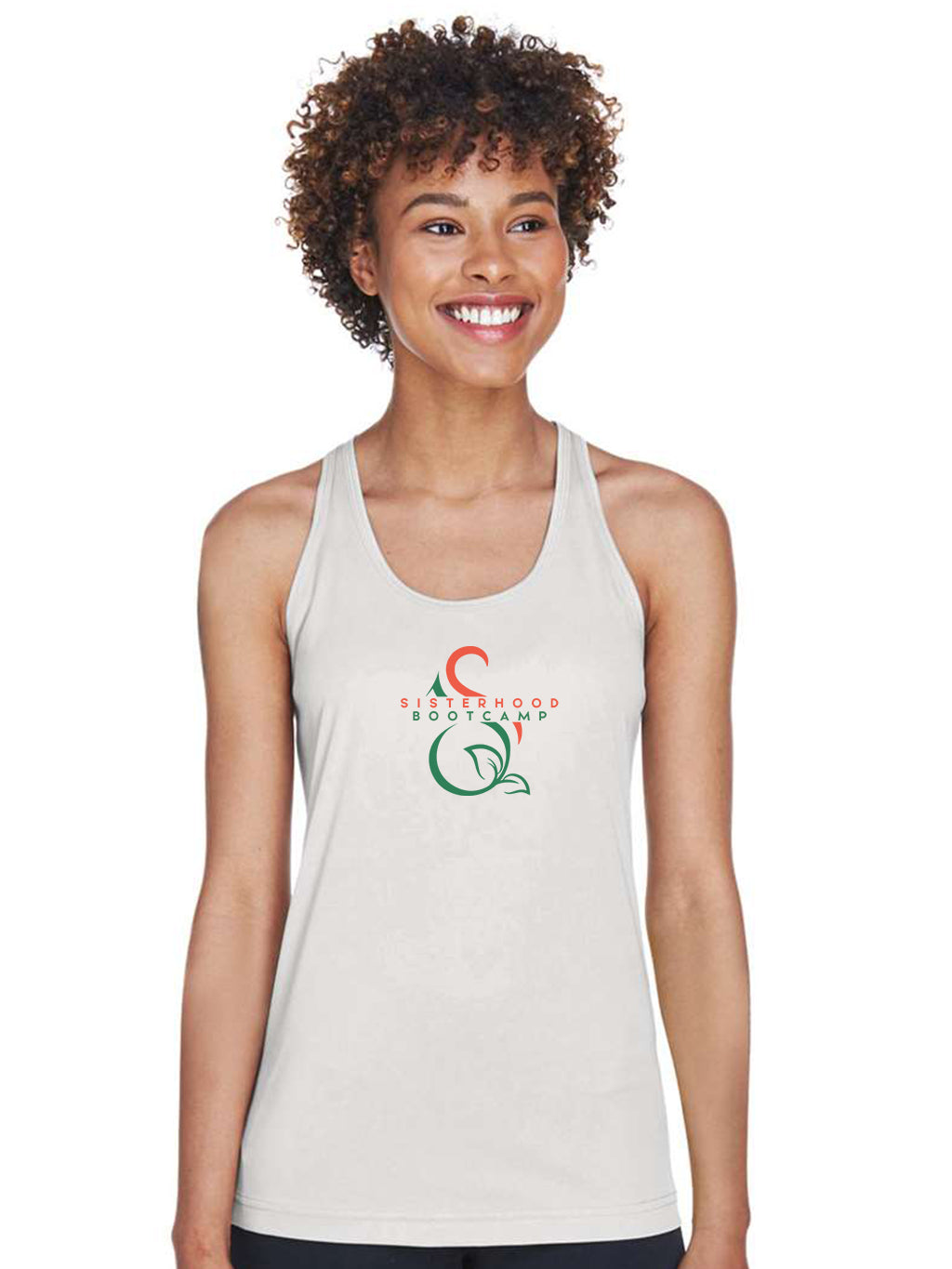 Sisterhood Bootcamp - Women's Racerback Moisture-Wicking Tank Top