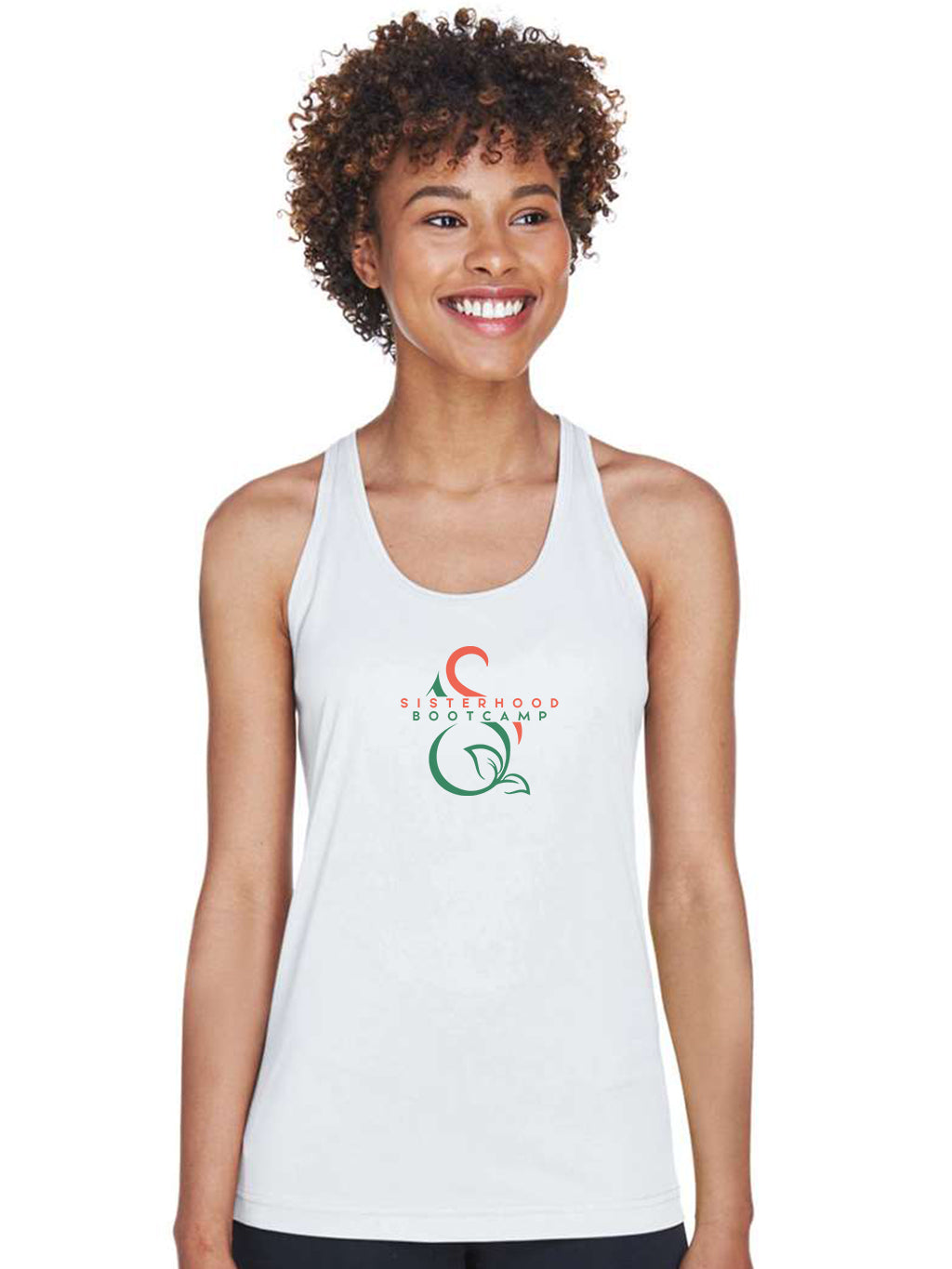 Sisterhood Bootcamp - Women's Racerback Moisture-Wicking Tank Top