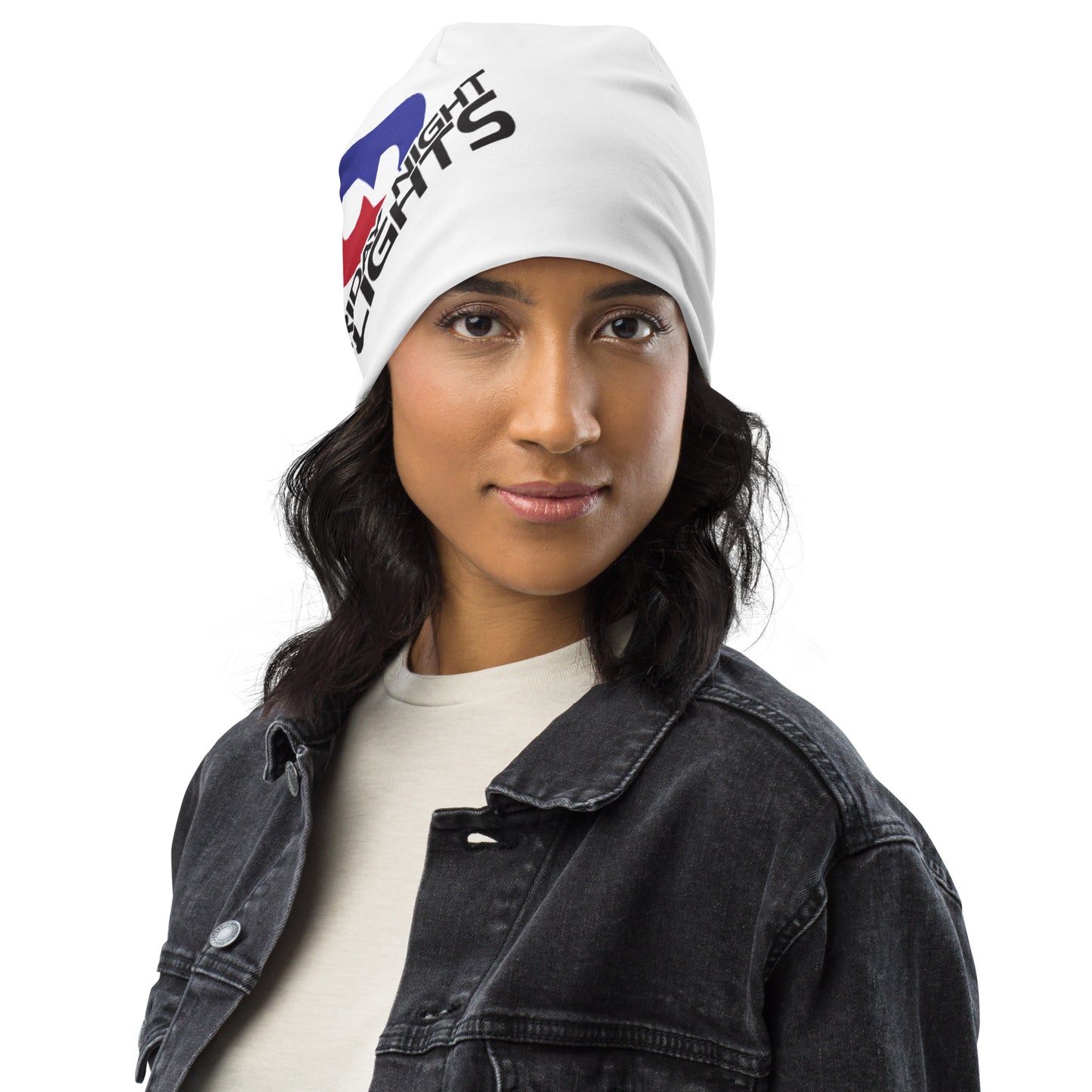 Friday Night FLights Beanie (White)