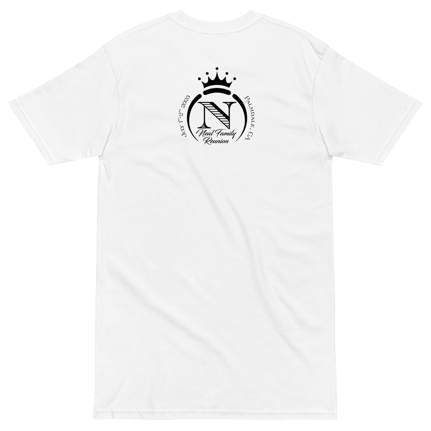 Neal Family Reunion, 2023 - Men’s Premium Heavyweight T-Shirt, White