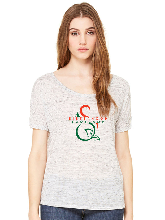 Sisterhood Bootcamp Ladies "Large Scoop-Neck" Tee