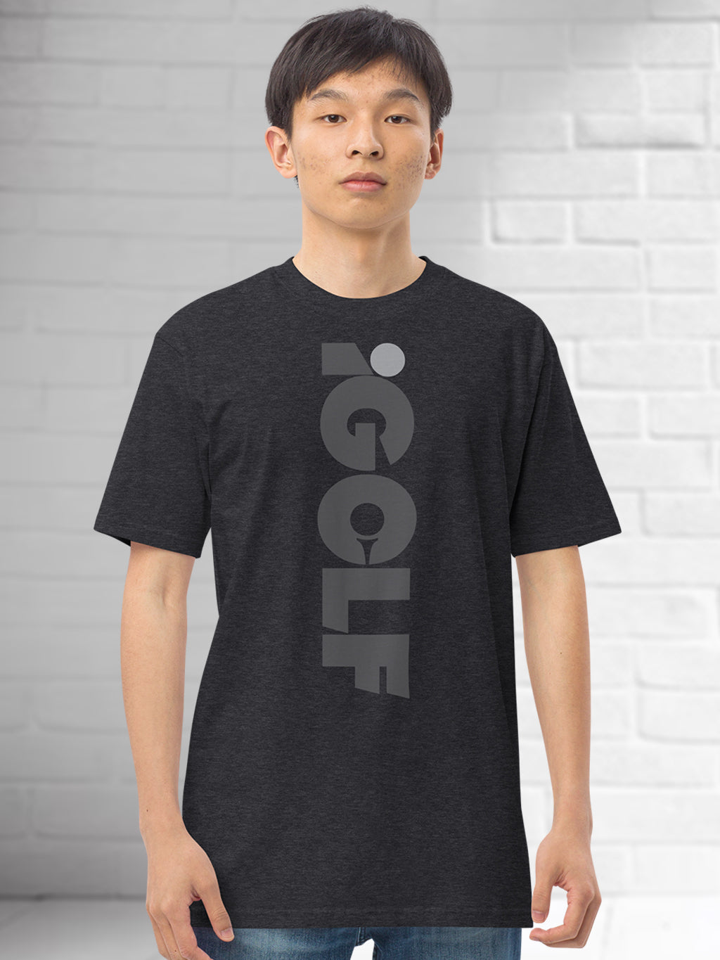 iGOLF iCON "All-Day" Tee [Charcoal] - Premium, Short Sleeve, Mid-Weight, Unisex T-Shirt