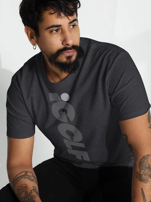 iGOLF iCON "All-Day" Tee - Premium, Short Sleeve, Mid-Weight, Unisex T-Shirt [Charcoal]