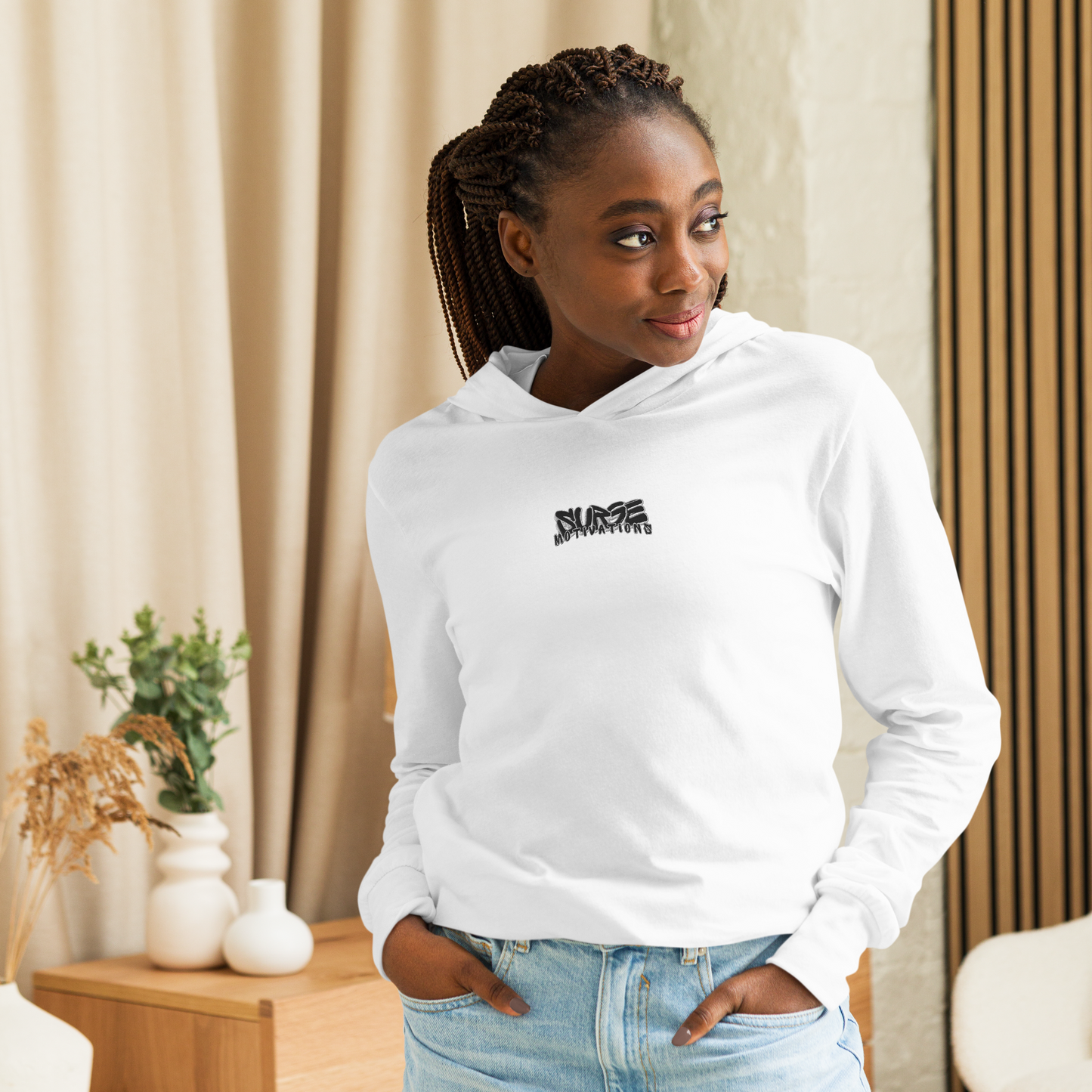 Surge Motivations "Hooded Workout Tee" (LS)
